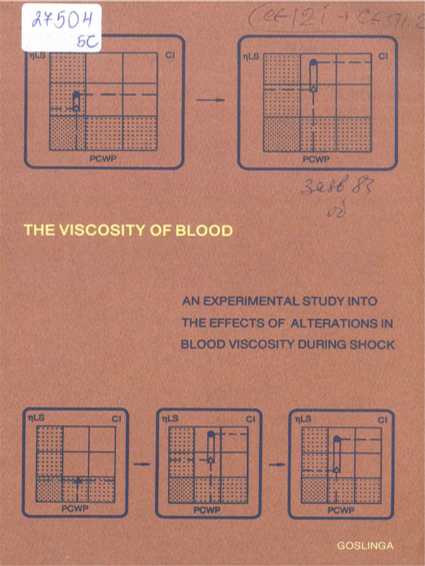 The viscosity of blood