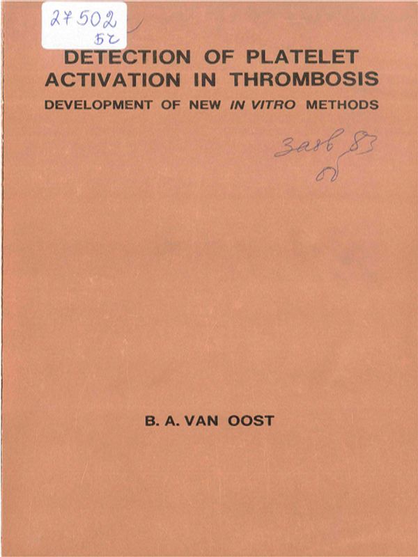 Detection of platelet activation in thrombosis