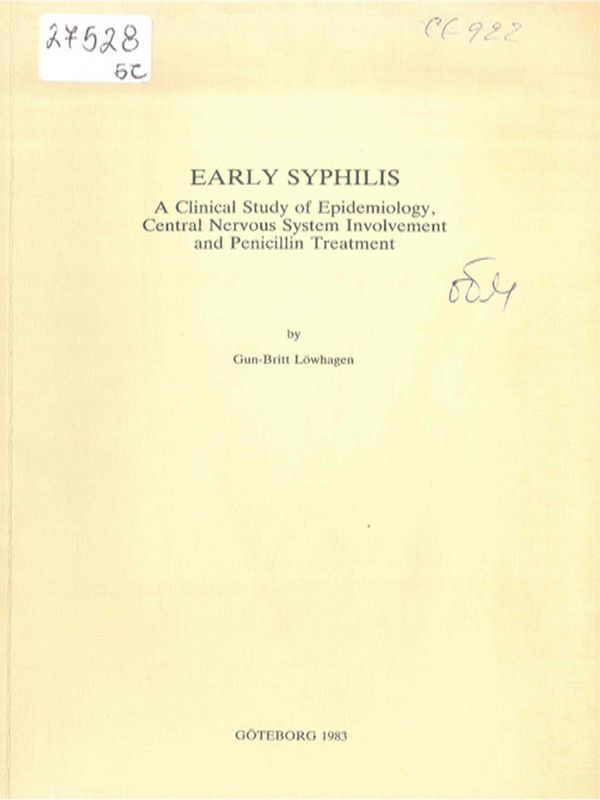 Early syphilis