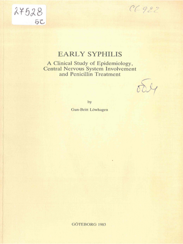 Early syphilis