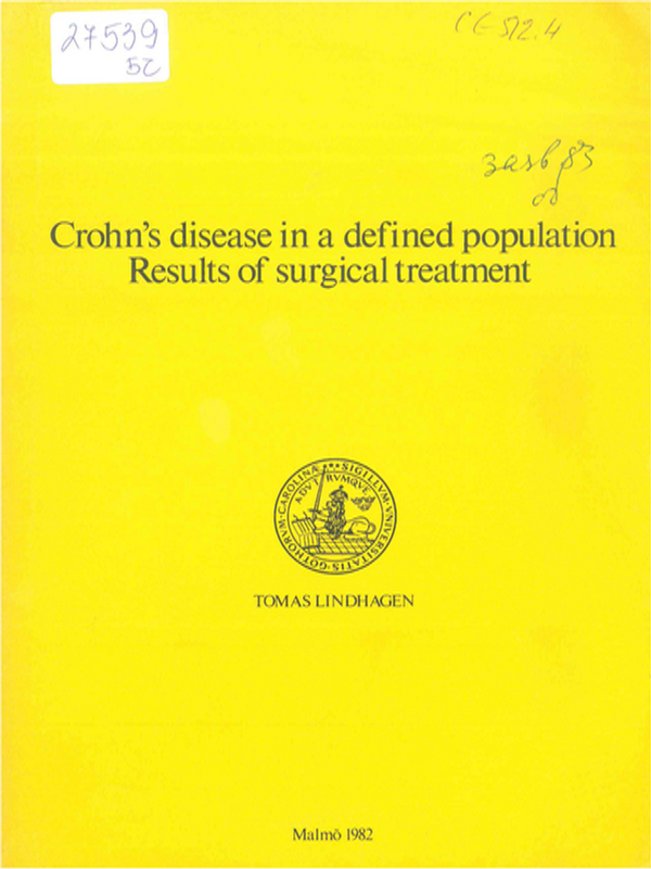 Crohn's disease in a defined population