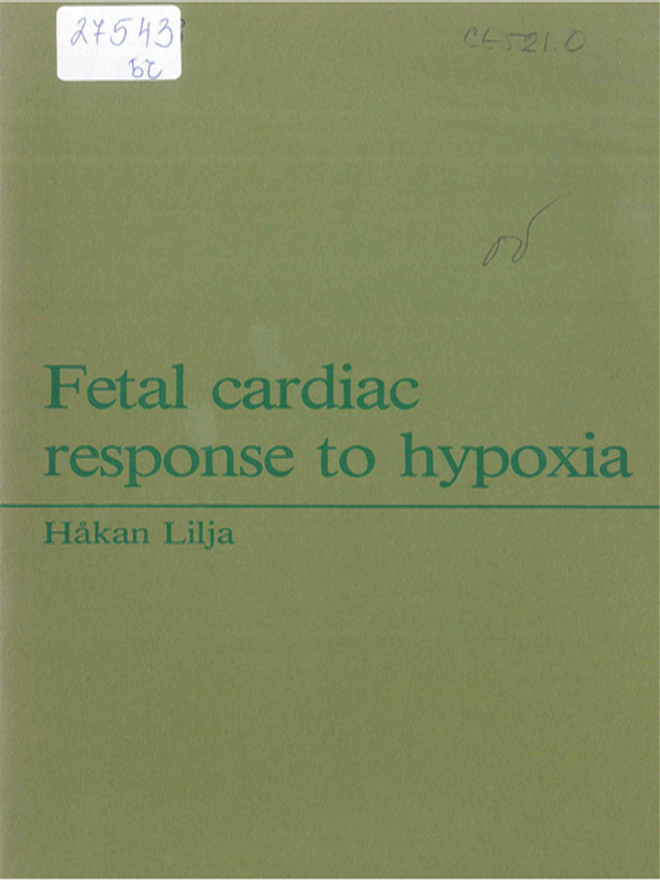 Fetal cardiac response to hypoxia