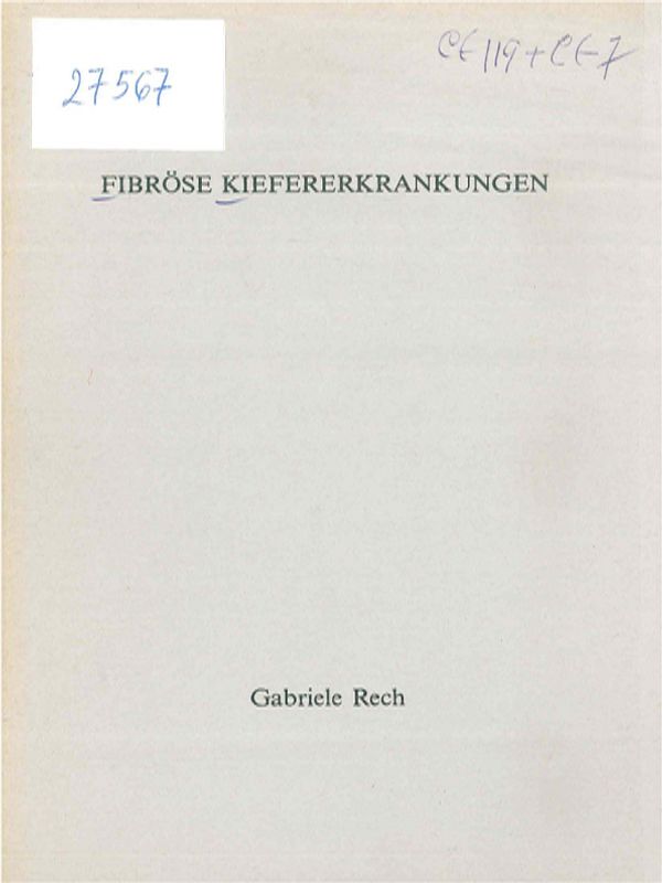 Fibrose Kiefererkrankungen