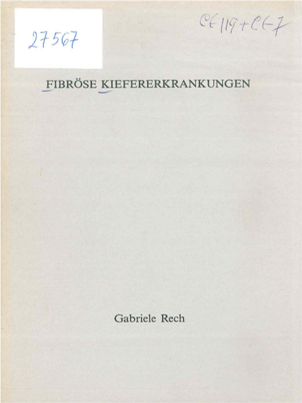 Fibrose Kiefererkrankungen