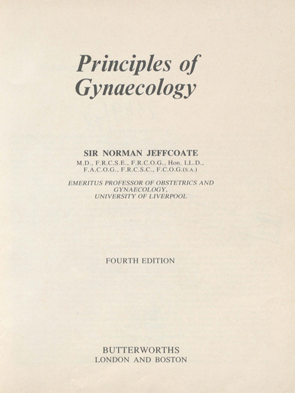 Principles of gynaecology