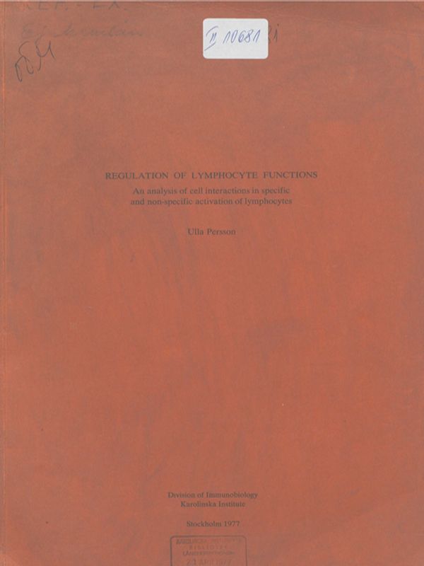 Regulation of lymphocyte functions