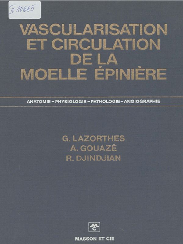 Vascularisation et circulation de la moelle epiniere