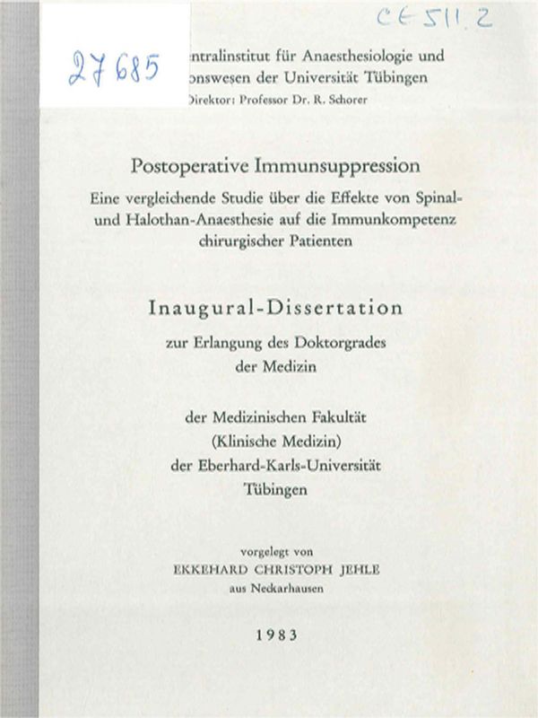 Postoperative Immunsuppression