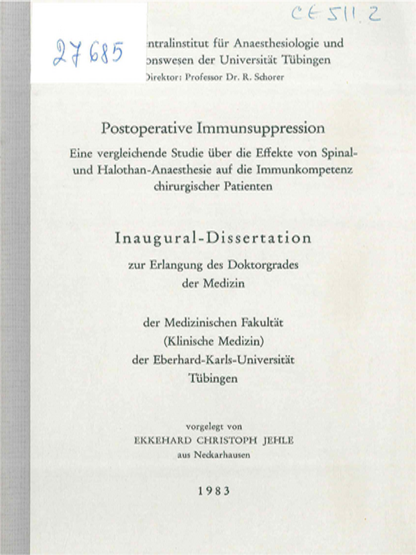 Postoperative Immunsuppression