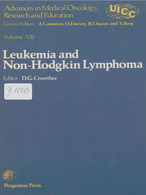 Advances in medical oncology, research and education : Proceedings of the 12th international cancer congress, Buenos Aires, 1978