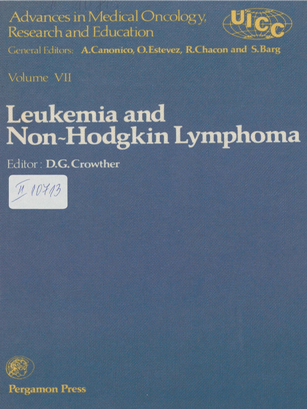 Advances in medical oncology, research and education : Proceedings of the 12th international cancer congress, Buenos Aires, 1978