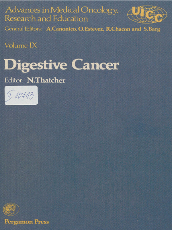 Advances in medical oncology, research and education : Proceedings of the 12th international cancer congress, Buenos Aires, 1978