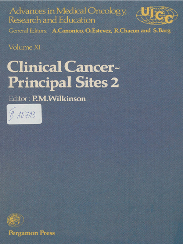 Advances in medical oncology, research and education : Proceedings of the 12th international cancer congress, Buenos Aires, 1978