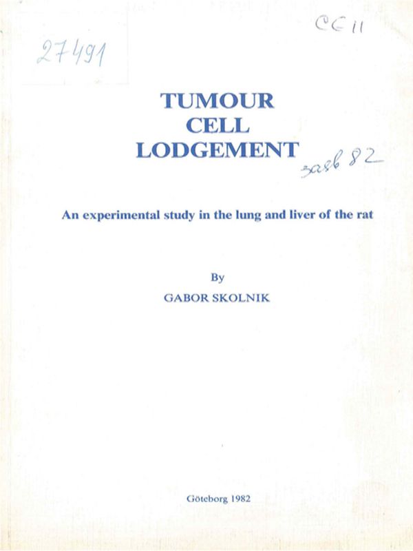 Tumour cell lodgement