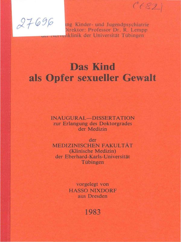 Das Kind als Opfer sexueller Gewalt