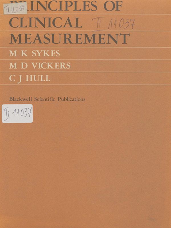 Principles of clinical measurement