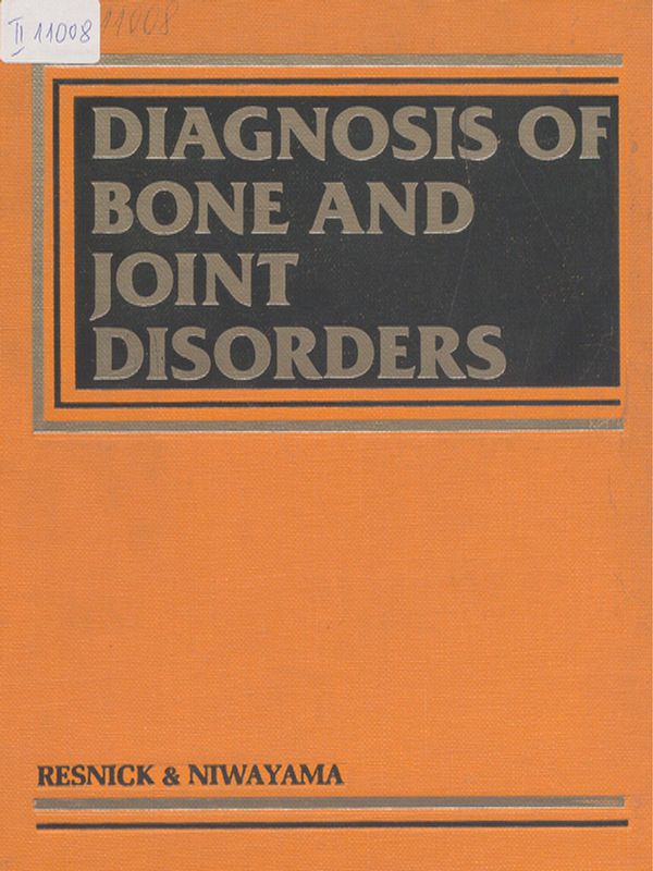 Diagnosis of bone and joint disorders with emphasis on articular abnormalities