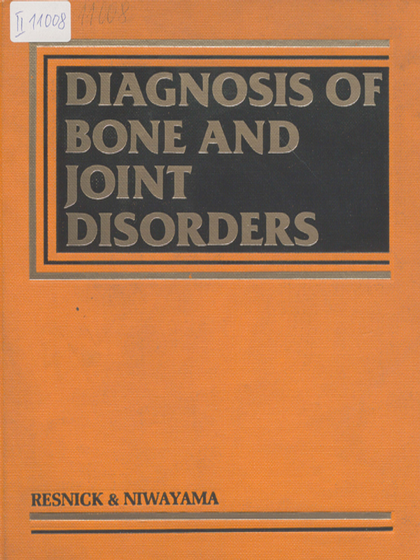 Diagnosis of bone and joint disorders with emphasis on articular abnormalities