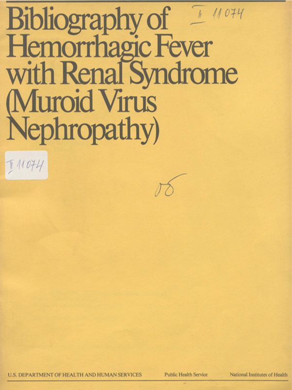 Bibliography of hemorrhagic fever with renal syndrome
