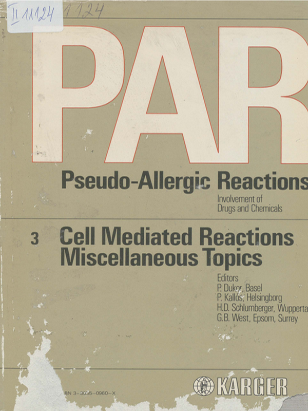 PAR pseudo-allergic reactions