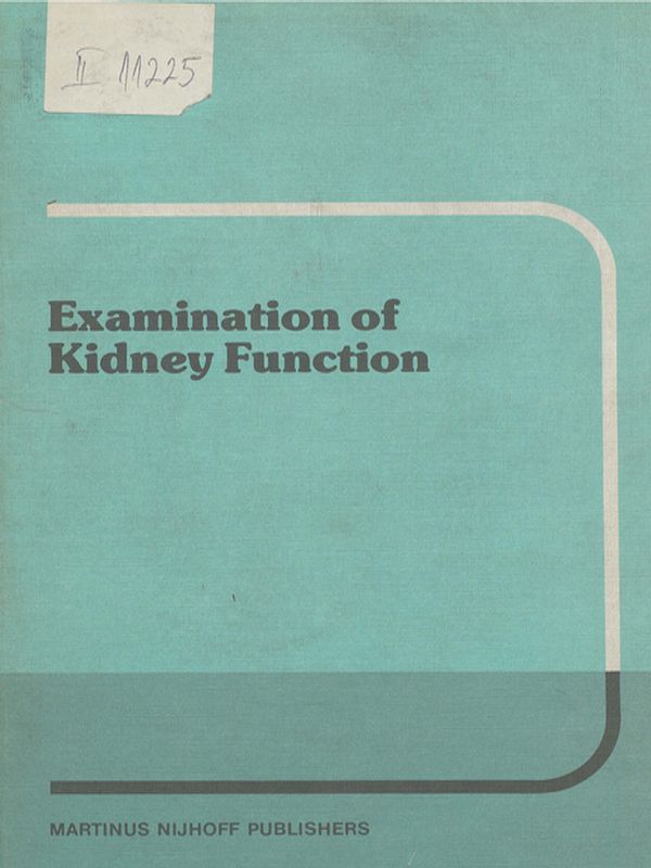 Examination of kidney function