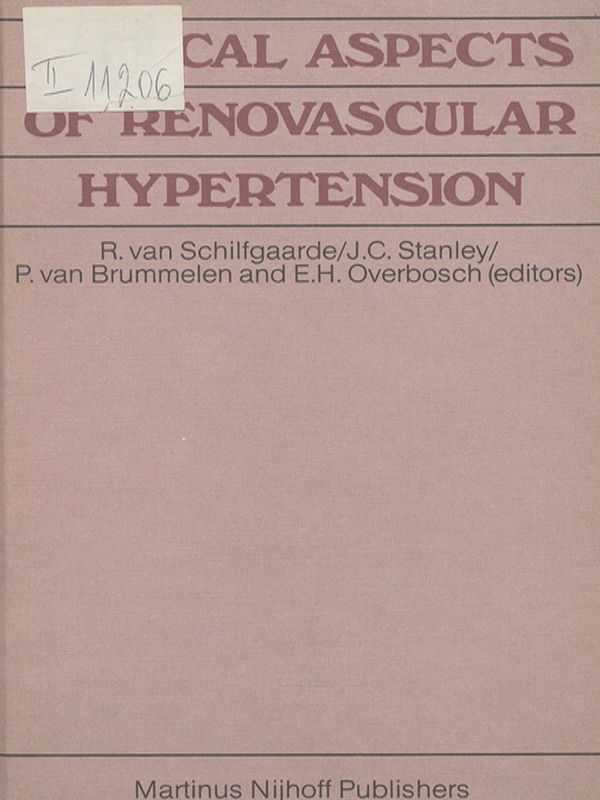 Clinical aspects of renovascular hypertension