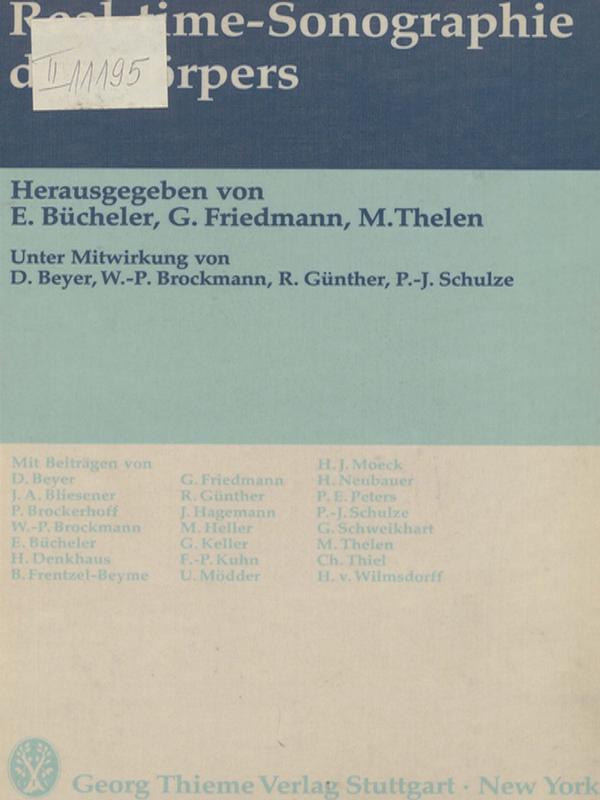 Real-time-Sonographie des Korpers