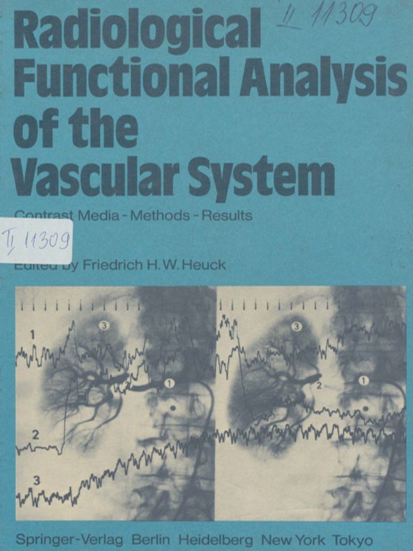 Radiological functional analysis of the vascular system
