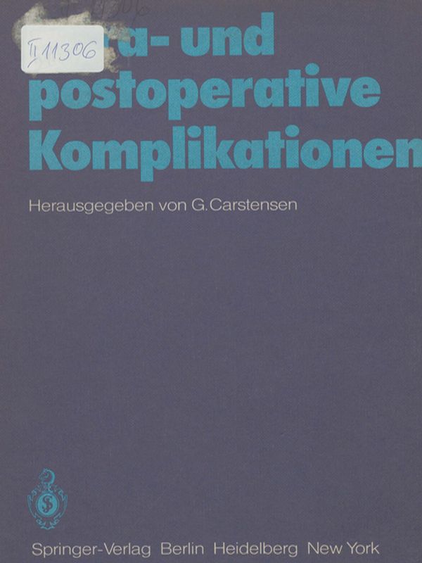 Intra- und postoperative Komplokationen