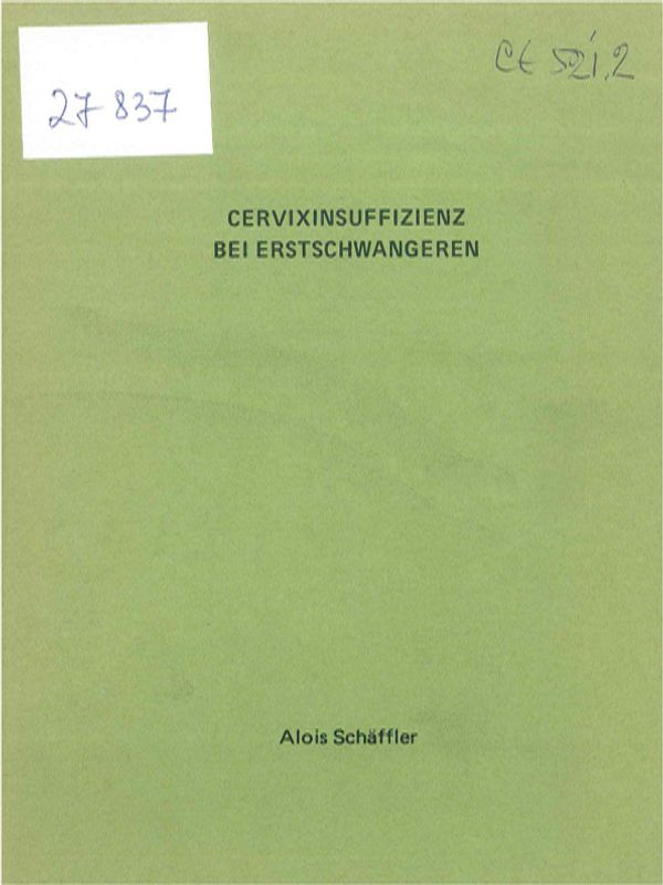 Cervixinsuffizienz bei Erstschwangeren