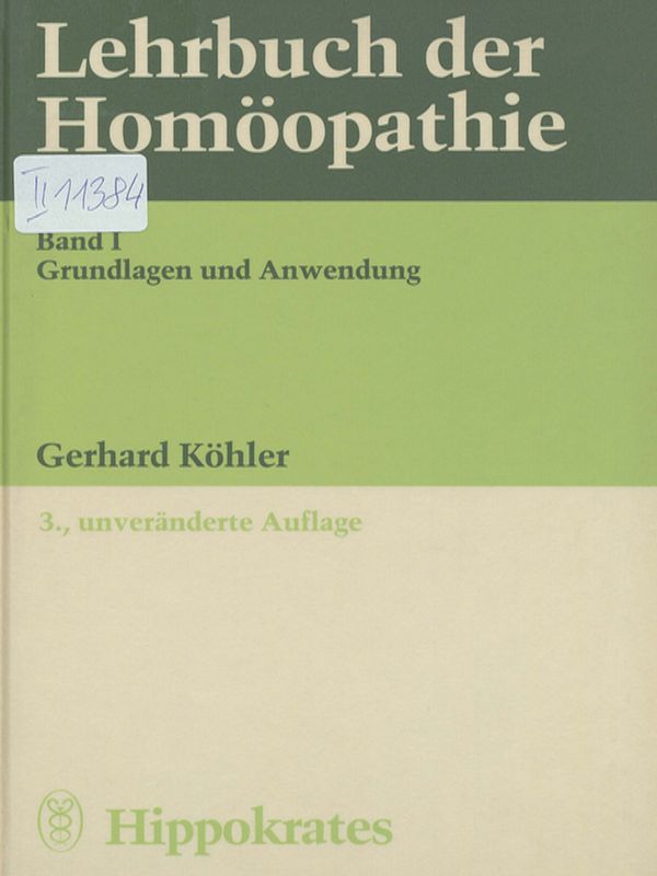 Lehrbuch der Homoopathie