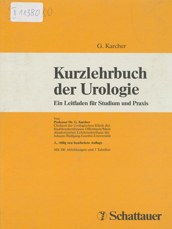 Kurzlehrbuch der Urologie