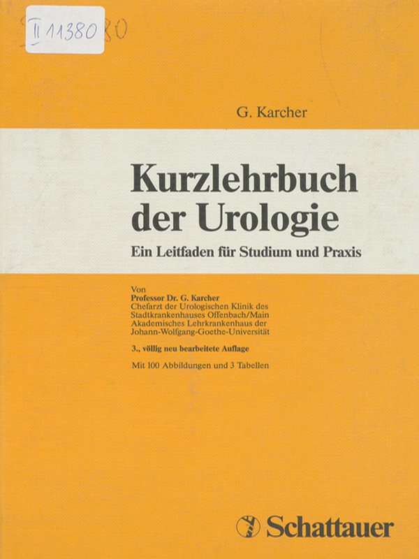 Kurzlehrbuch der Urologie