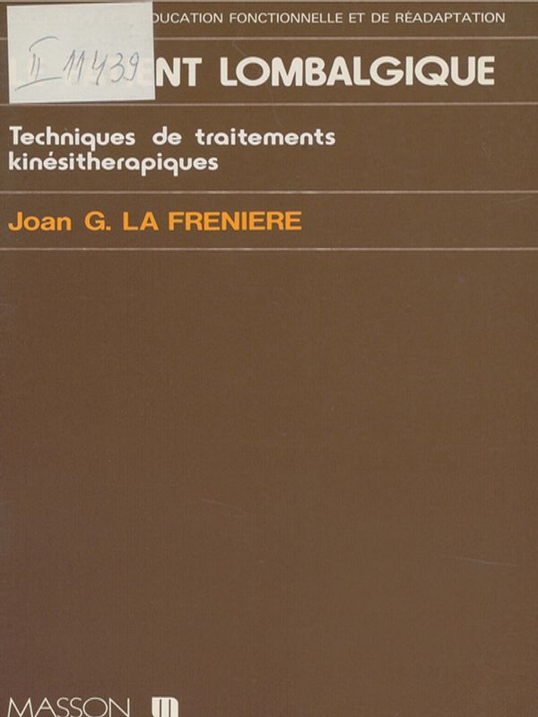 Le patient lombalgique