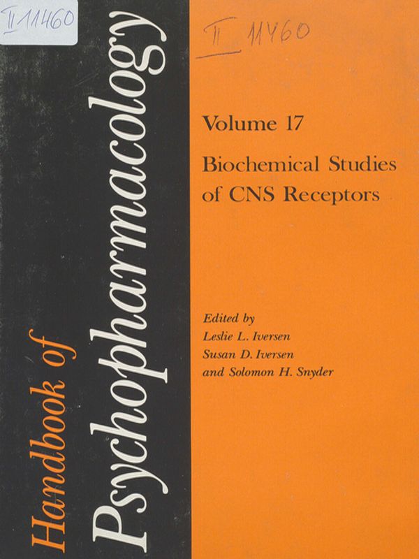 Handbook of psychopharmacology