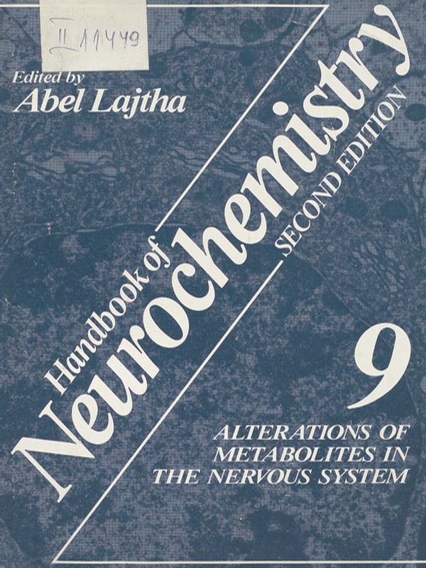 Handbook of neurochemistry