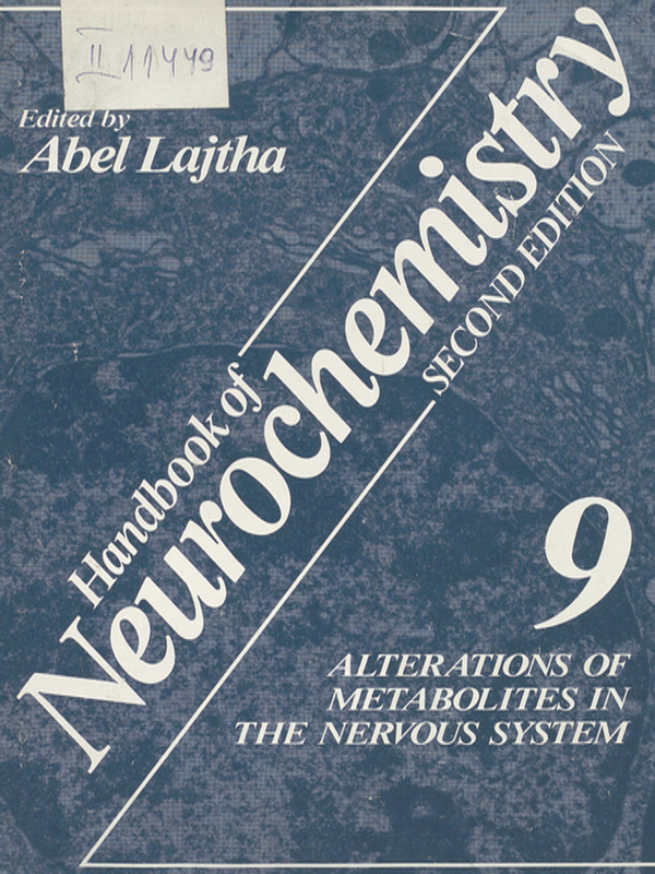 Handbook of neurochemistry