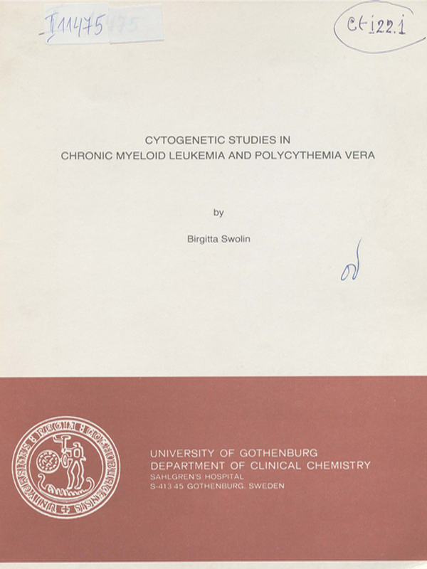 Cytogenetic studies in chronic myeloid leukemia and polycythemia vera