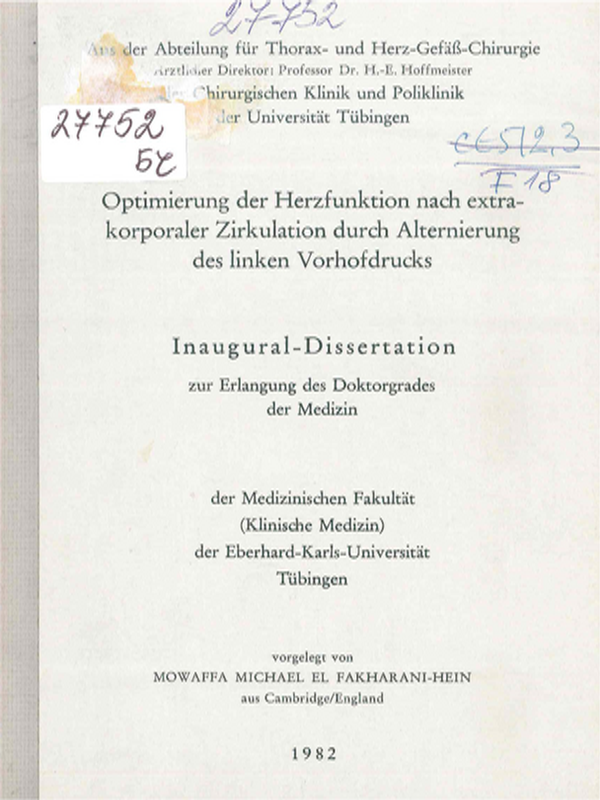 Optimierung der Herzfunktion nach extrakorporaler Zirkulation durch Alternierung des linken Vorhofdrucks