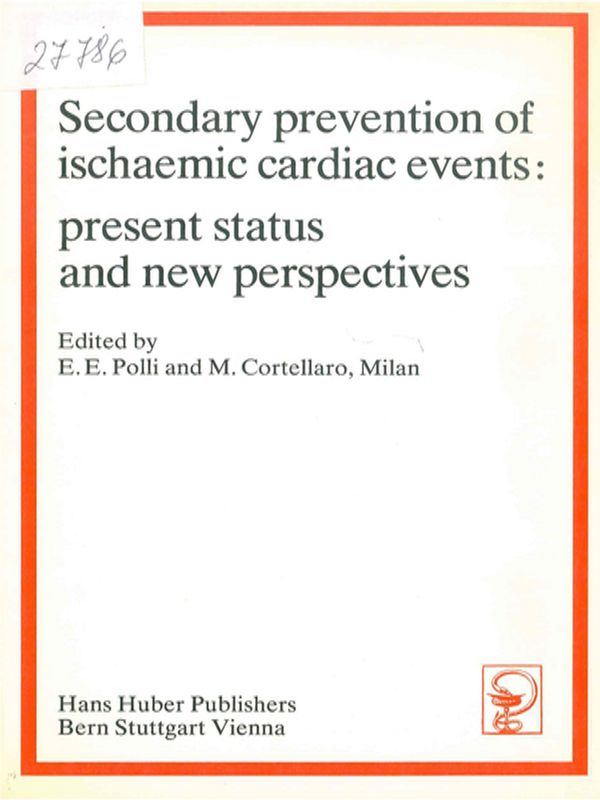 Secondary prevention of ischaemic cardiac events