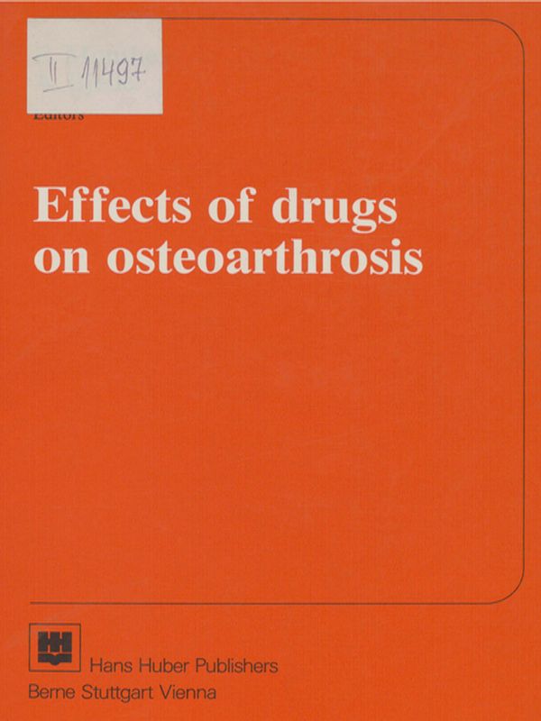 Effects of drugs on osteoarthrosis