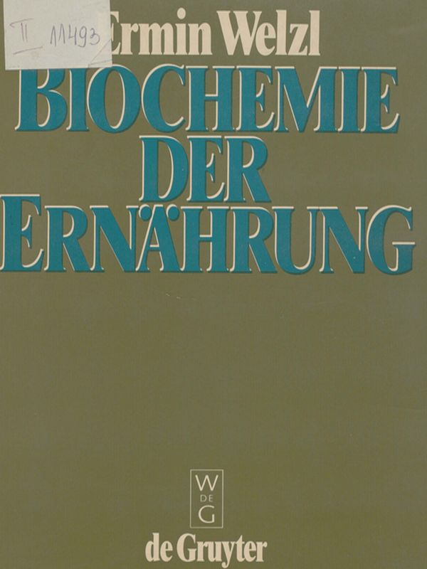 Biochemie der Ernahrung