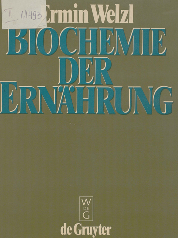 Biochemie der Ernahrung
