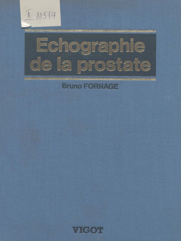 Echographie de la prostate