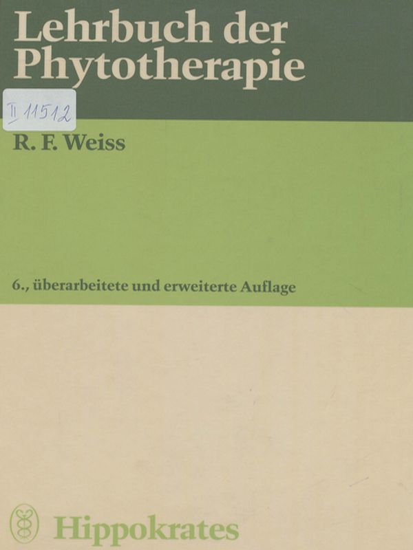 Lehrbuch der Phytotherapie