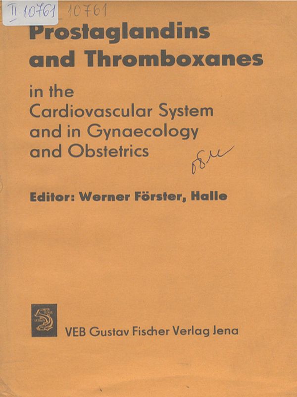 Prostaglandins and thromboxanes