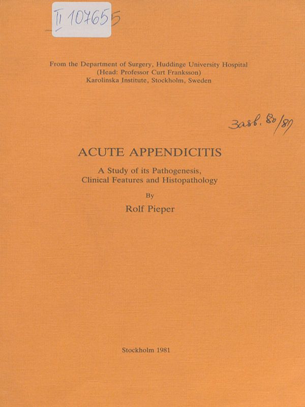 Acute appendicitis