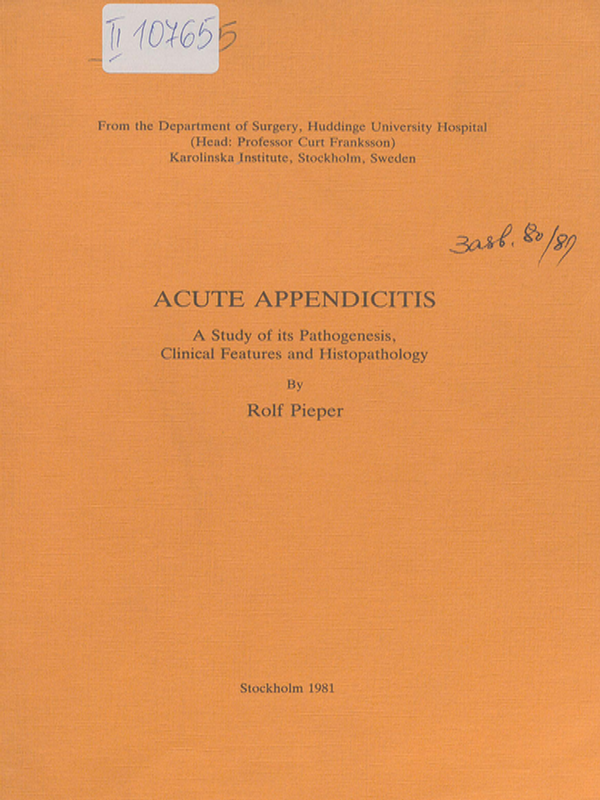 Acute appendicitis