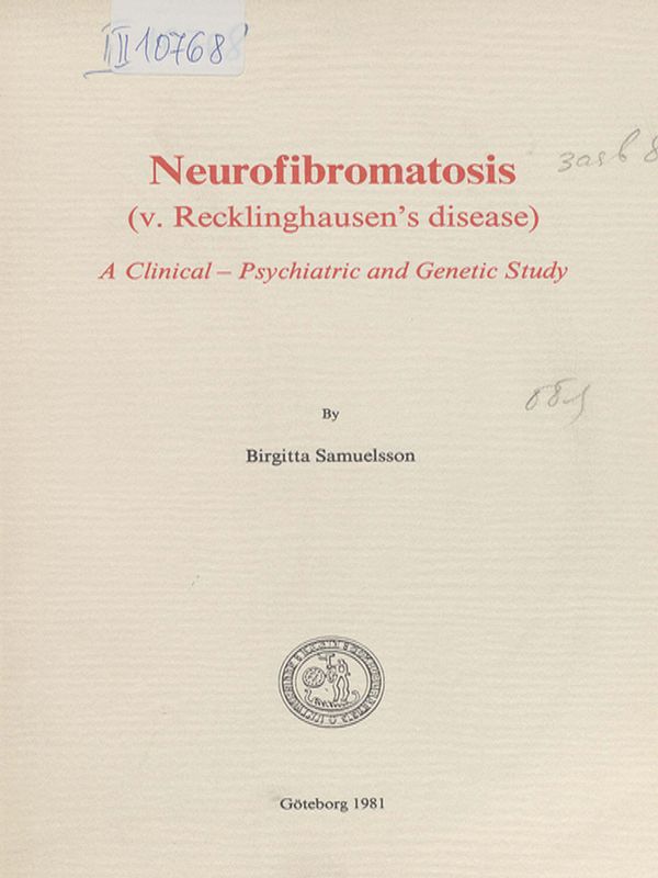 Neurofibromatosis (v. Recklinghausen's disease)
