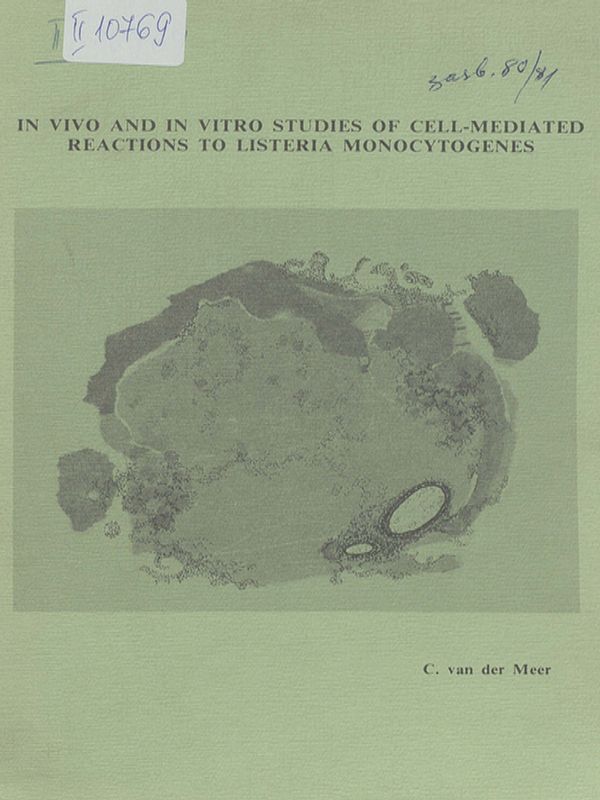 In vivo and in vitro studies of cell-mediated reactions to Listeria monocytogenes